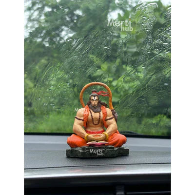 Pavan Sut Hanuman ji Hand Painted for Car dashbord